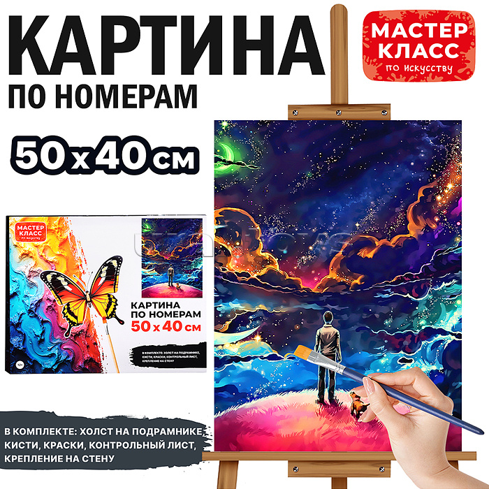 Набор для рисования "Картина по номерам 50х40 см. Странник"