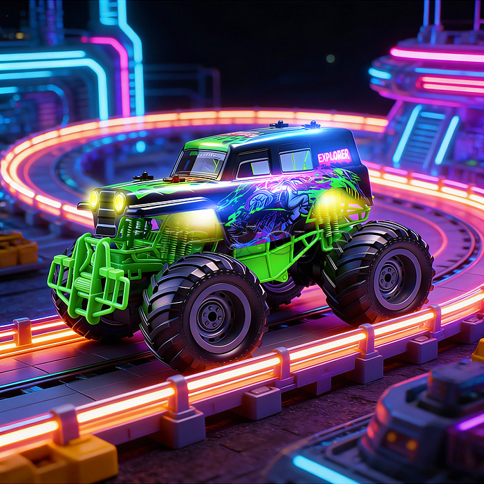 Машина "Турбо графити" р/у, 27 MHz, в коробке