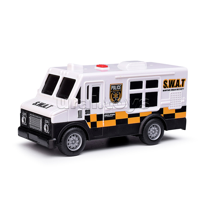 Машина  "Автозак" 1:24 (свет, звук) в коробке