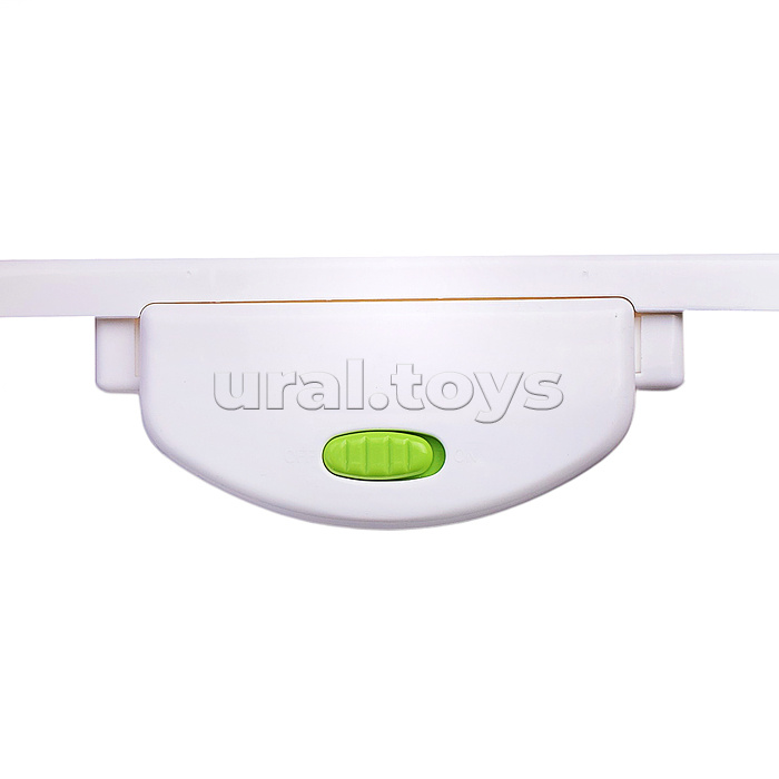 Шезлонг "Барашек розовый" качалка, вибрационный в каробке