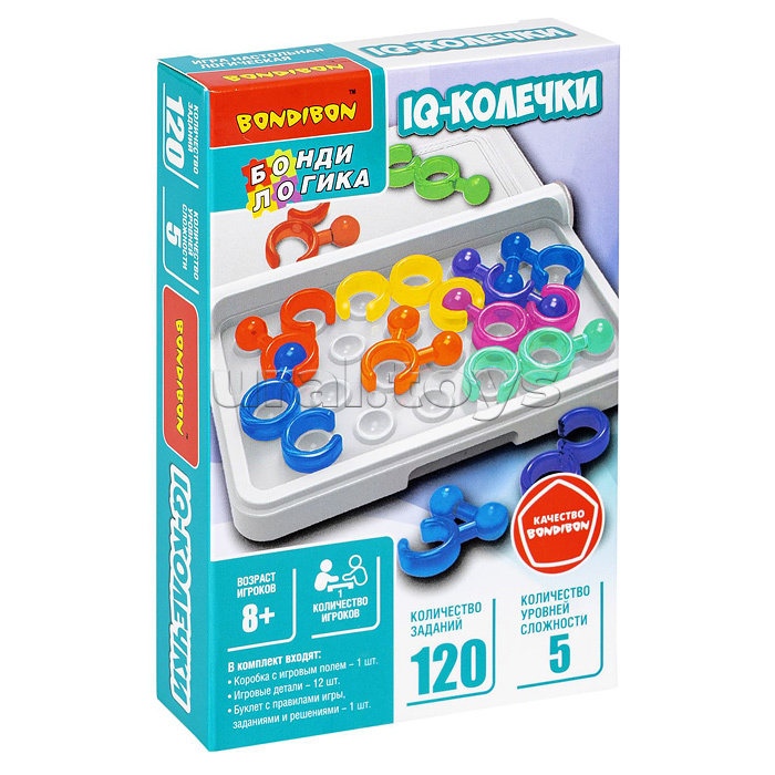 Игра настольная логическая "IQ-Колечки"