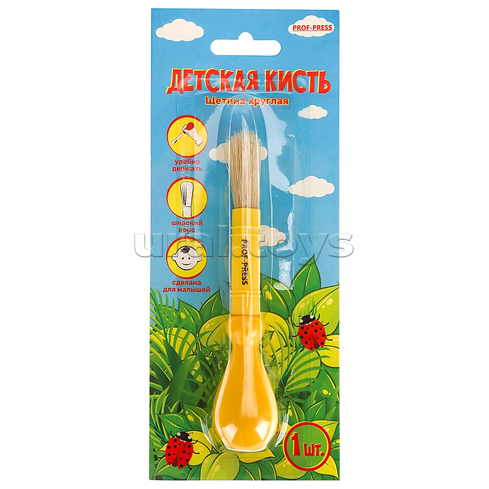 Детская кисть щетина круглая Детская кисть щетина круглая