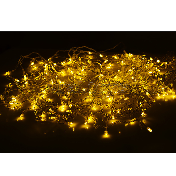 Электрогирлянда светодиодная Бахрома, 6*0,7м, 192 лампы, теплый