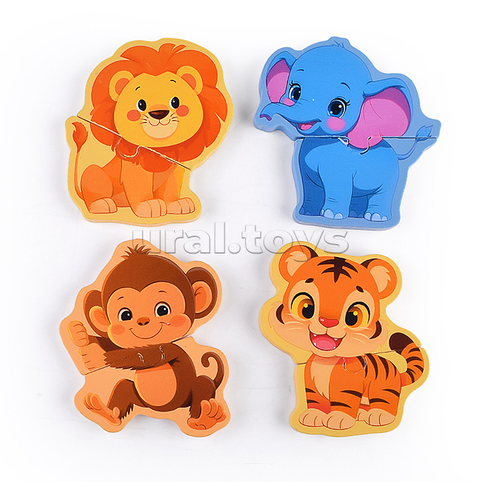 Пазл-вкладыш "Изучаем время. Африка"