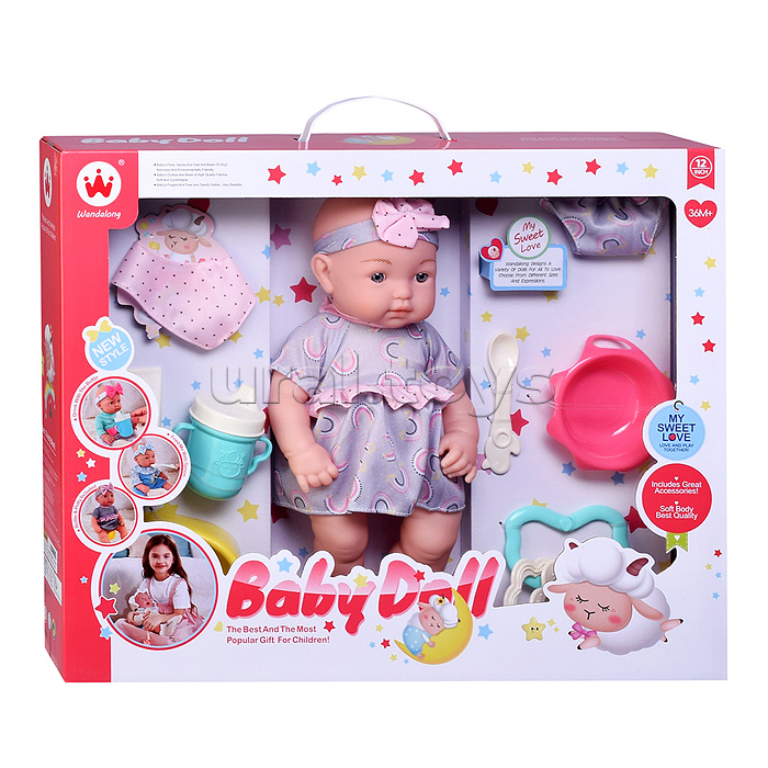 Пупс с аксессуарами "Маша" в коробке