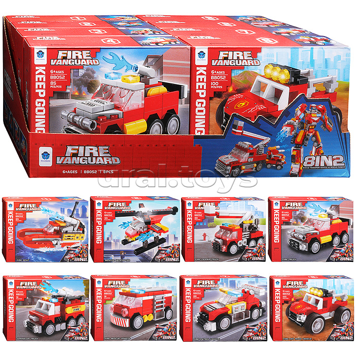 Конструктор "Хранитель безопасности" 8 в 1 (731 дет.) в коробке