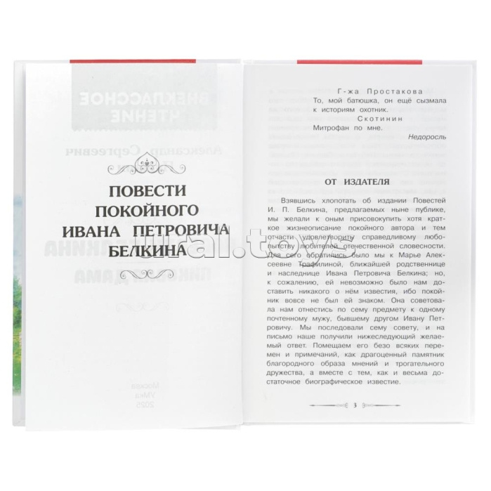 Повести Белкина. Пиковая дама. Пушкин А.С. Внеклассное чтение