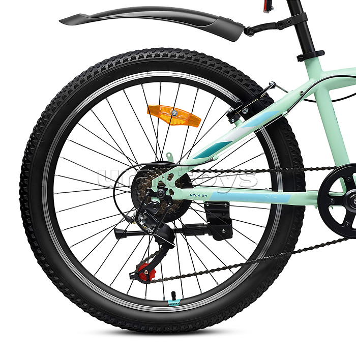 Велосипед 24" Rocket Vela 24 , цвет мятный, размер 13"