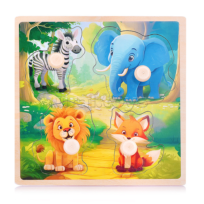 Пазл-вкладыш "Животные в лесу"