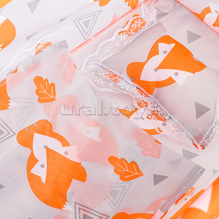 Набор аксессуаров для куклы 5в1 (манеж, коляска, стульчик, сумка, контейнер для бутылочки) в коробке