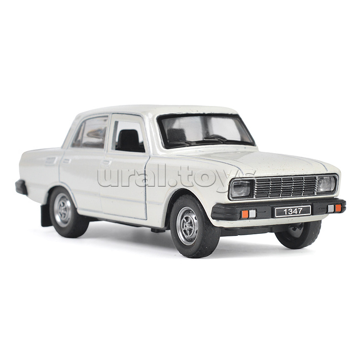 Машина металл АЗЛК "Москвич-2140sl", 12,5 см, (инерция, белый) в коробке