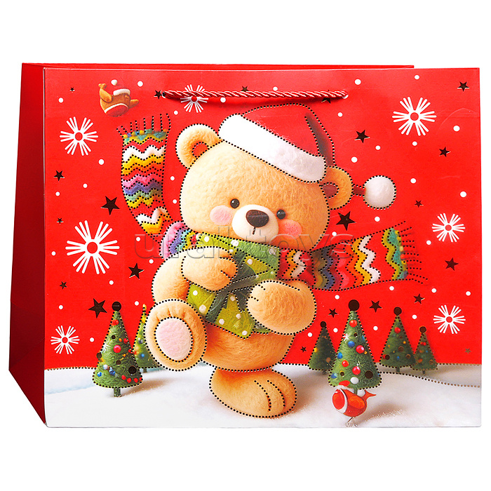 Пакет подарочный "Игрушки" 31*25*12 см.