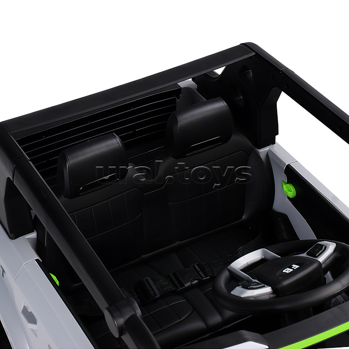 Электромобиль детский "Крутой внедорожник" (цвет серый)