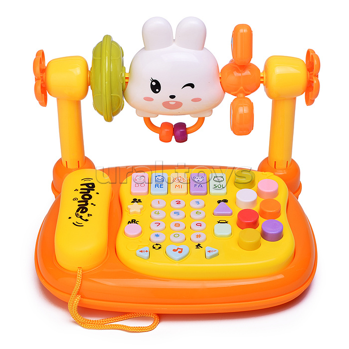 Игрушка музыкальная "Телефон-Зайчик"  в коробке