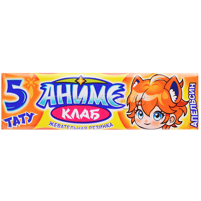 Жевательная резинка в пластинках с татуировками "Аниме Клаб" ассорти 12,5гр 20шт
