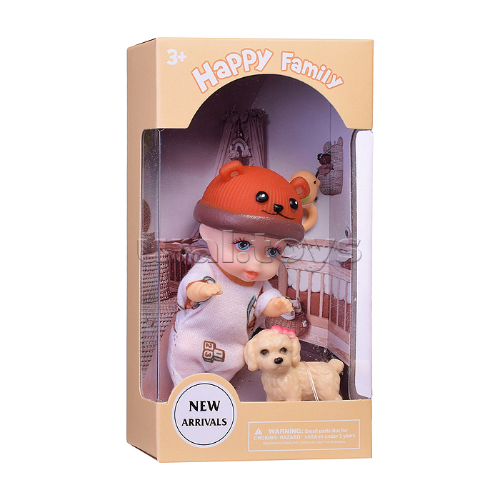 Пупс "Сашенька" с аксессурами, в коробке