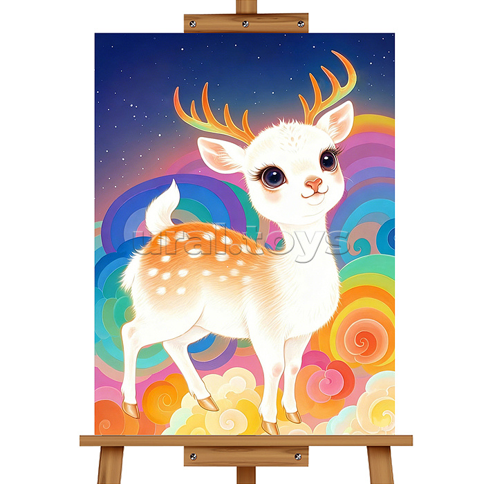 Набор для рисования "Картина по номерам 30*40 см. Олененок"