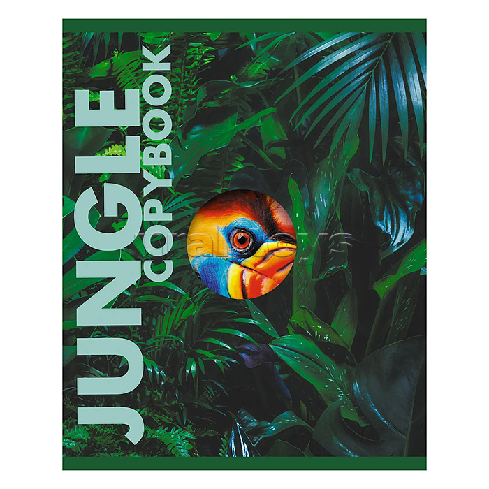 Тетрадь 48л. "Jungle" клетка, скрепка, двойная обложка Тетрадь 48л. "Jungle" клетка, скрепка, двойная обложка