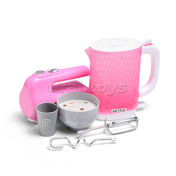 Бытовая техника "Электрический чайник с миксером" в коробке