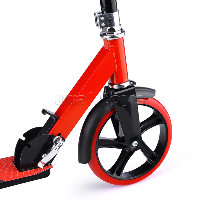 Самокат 2-х кол., красный, колёса PU/200 мм., ABEC 7, в коробке