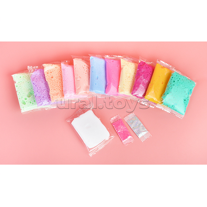 Легкий пластилин 12 цветов. Гламур