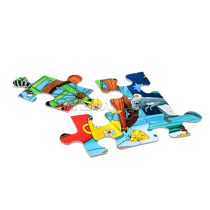 IQ Пазл с развивающей игрой 60 эл. "Забавные зверушки" 4+