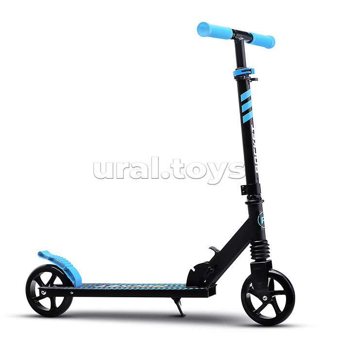 Самокат детский ROCKET, алюминиевый, колеса PU, 145 мм, синий