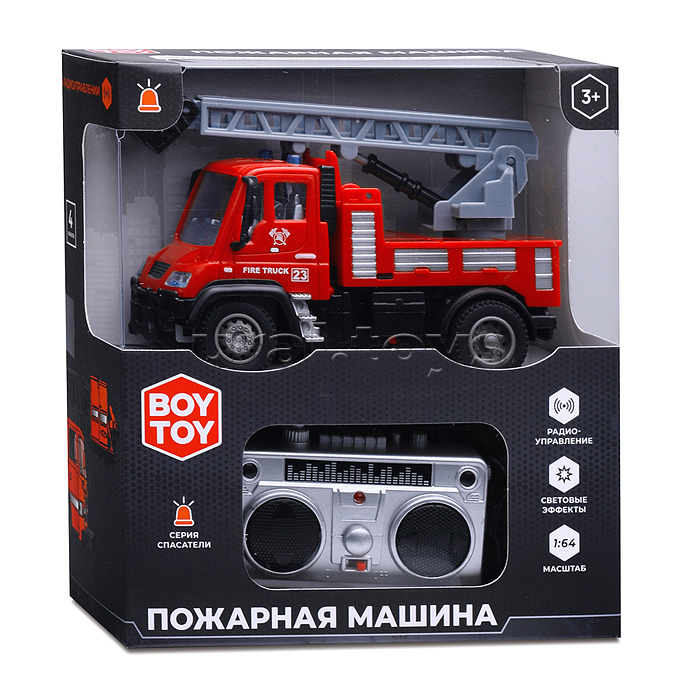 Машина "Пожарная" со спасательной лестницей, р/у, в коробке Машина "Пожарная" со спасательной лестницей, р/у, в коробке