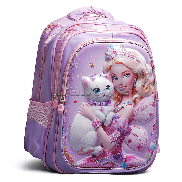 Рюкзак школьный "Капибара" 41x30x15 см, 3 отделения, 2 кармана, уплотненная спинка, ОПП-упаковка