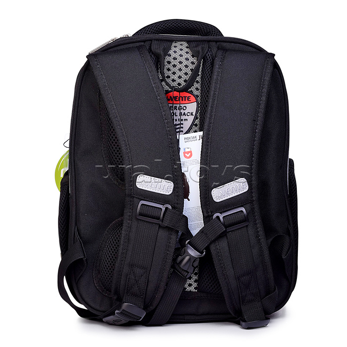 Рюкзак "Junior. Turbo Galaxy" школьный жесткий 35x27x13 см (14 л) вес 800 г, плотный износостойкий полиэстер с водоотталкивающей пропиткой, 2 отделения (одно отделение на молнии с разделителями для учебников и органайзером, другое отделение на молнии для 