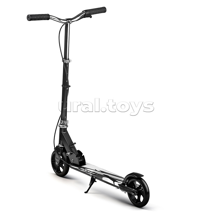 Самокат 2-х колесный ROCKET,колеса PU/ 145 мм,ABEC 7, черный (в пакете)