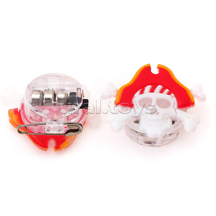 Значок "Пиратский череп" с подсветкой