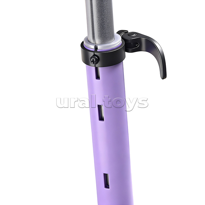Самокат 3-х колесный ROCKET,колеса PU со светом, цвет фиолетовый