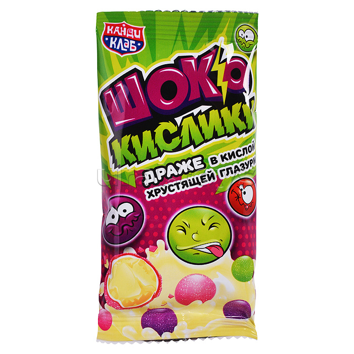 Драже в кислой хрустящей глазури "ШокоКислики" 10г*30шт