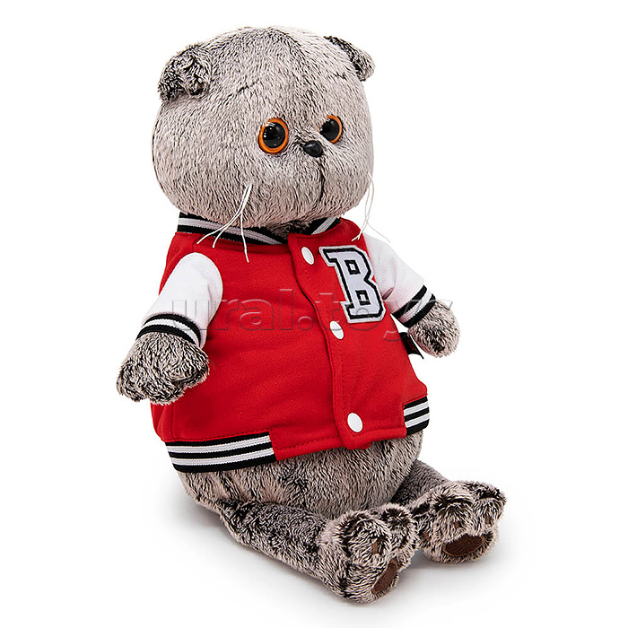 Кот Басик в клубной куртке 22см