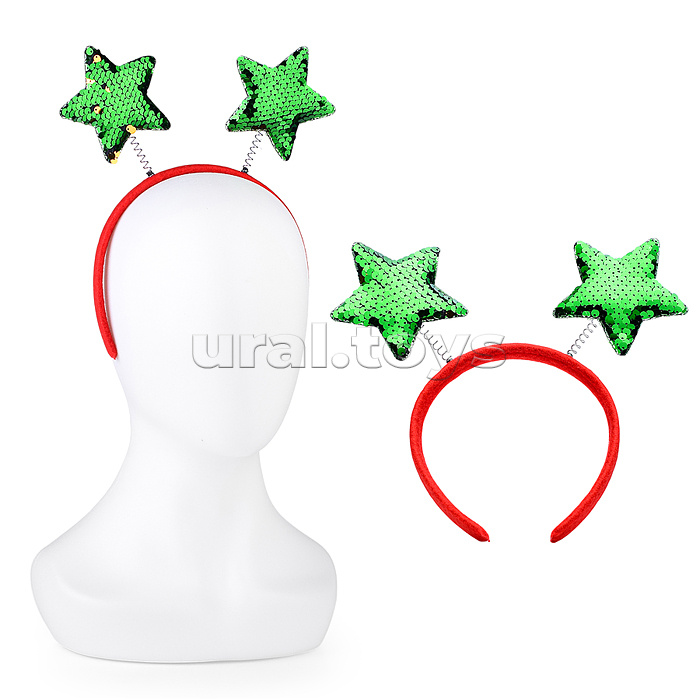 Ободок карнавальный "Зведочки-рожки"