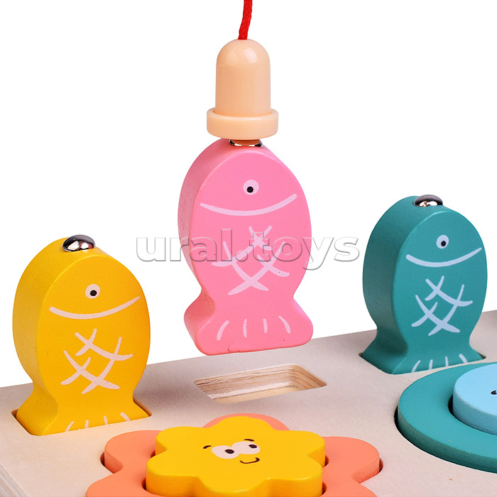 Игра развивающая "Веселая рыбалка" 2 в 1