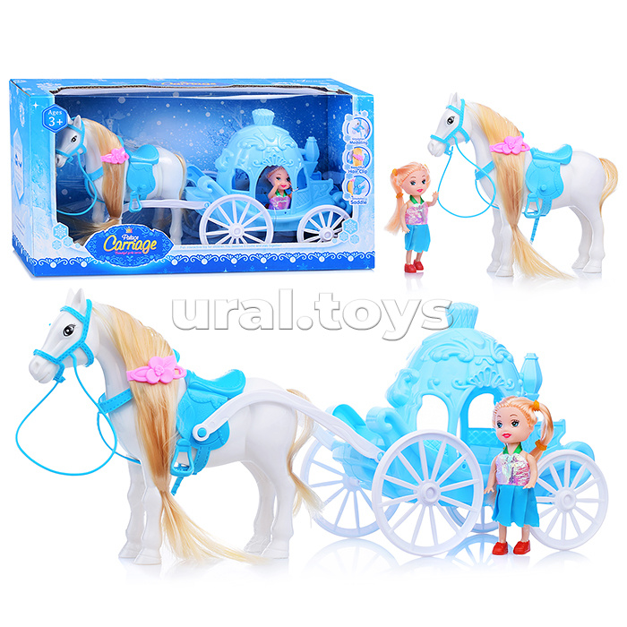 Карета с лошадью в коробке