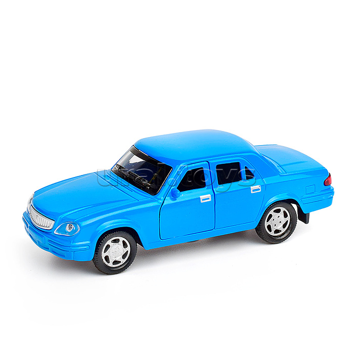 Машина металл ГАЗ -31105 «Волга» 12 см, (двери, багаж, синий)инерц, в коробке