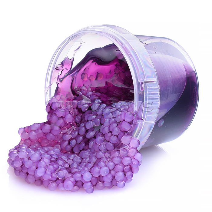 Слайм "Стекло" Smaсk 90 гр, фиолетовый с шариками