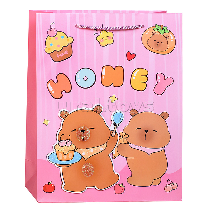 Пакет подарочный "Маленький праздник" 26*10*32см