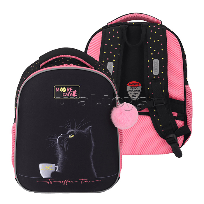 Рюкзак "Choice Lite. MooreCafe" школьный жесткий 38x29x17 см (17 л) вес 800 г, плотный износостойкий полиэстер с водоотталкивающей пропиткой, 2 отделения на молнии (одно отделение с разделителями для учебников, другое отделение с 2-мя органайзерами), 2 бо