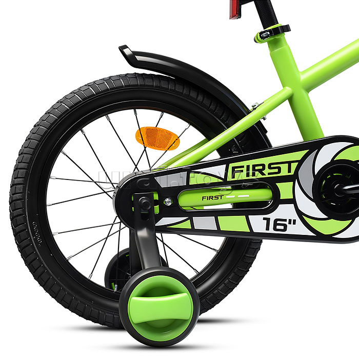 Велосипед 16" Rocket First, цвет зеленый