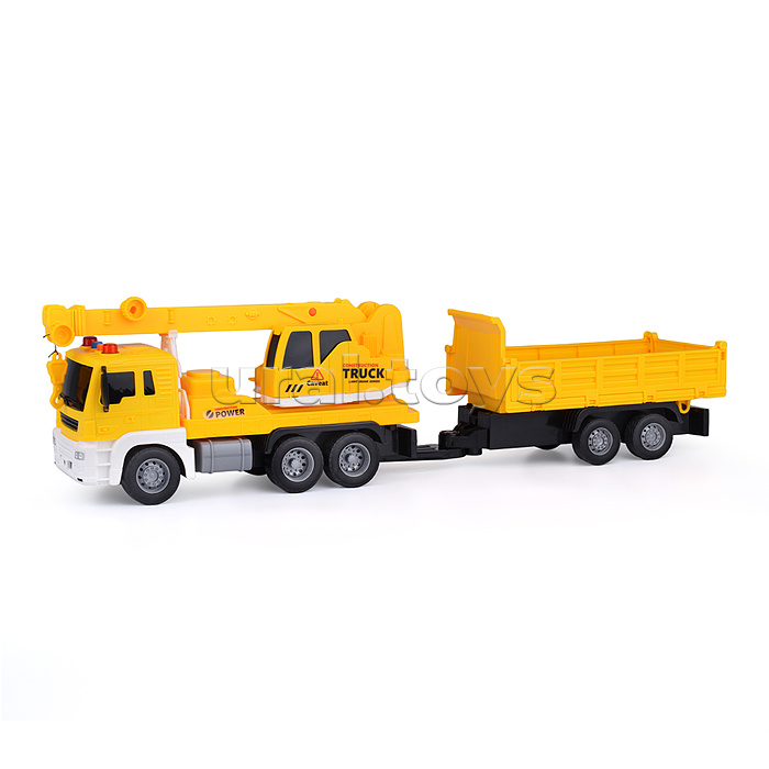 Машина "Трейлер" на батарейках, в коробке