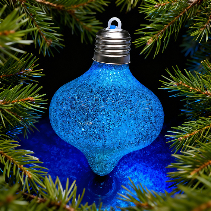 Набор новогодних украшений "Блестящий фонарик" (4шт х 10см)