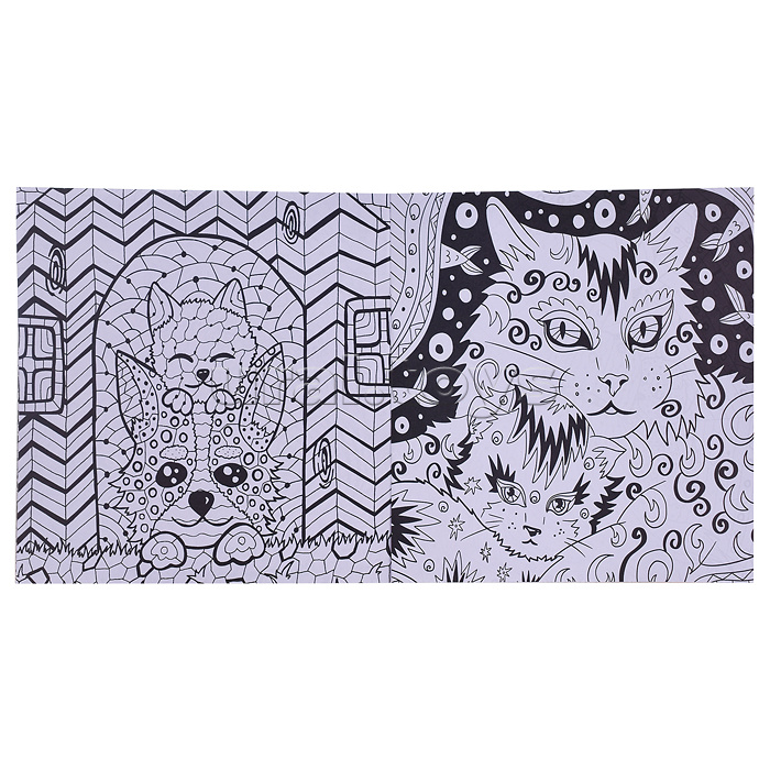Раскраска-антистресс. Котята. Раскраска-антистресс. Котята.