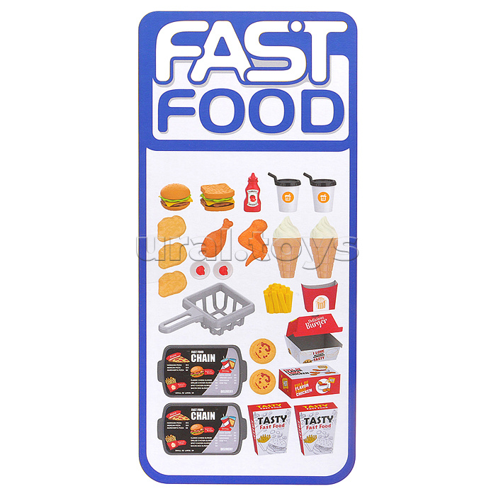 Набор Продукты "Быстрое питание" в коробке