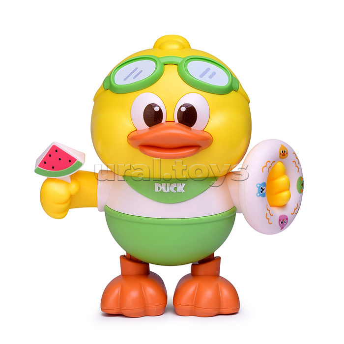 Утенок "Милый друг" свет, звук, в коробке