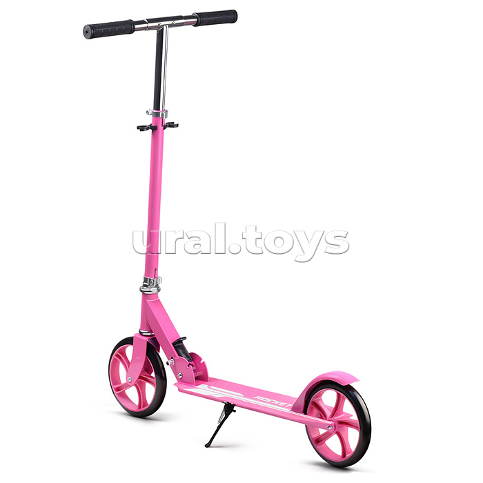 Самокат ROCKET колеса PU 200 мм, ABEC 7, розовый (в пакете)