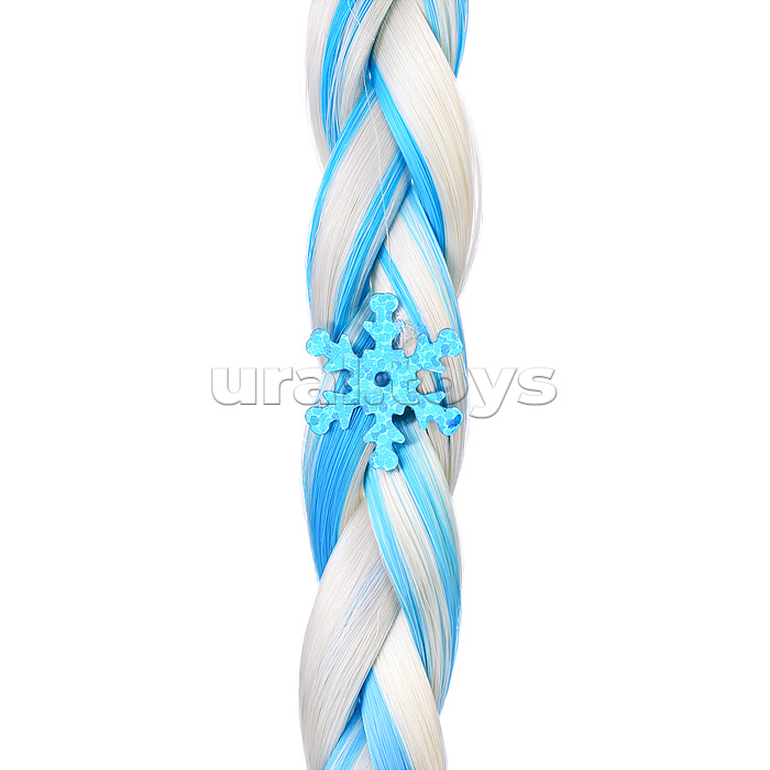 Накладная косичка на листе